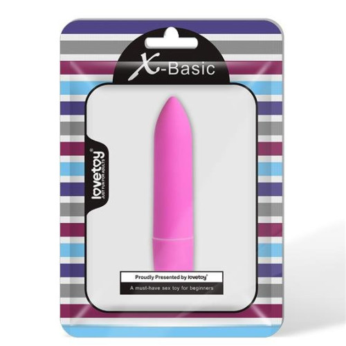 Віброкуля LoveToy XLoveToyBasic Bullet Long 10 Speeds Pink