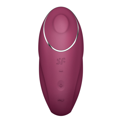 Вибростимулятор-пульсатор Satisfyer Tap & Climax 1 Red, эффект постукивания пальцем, 2 мотора