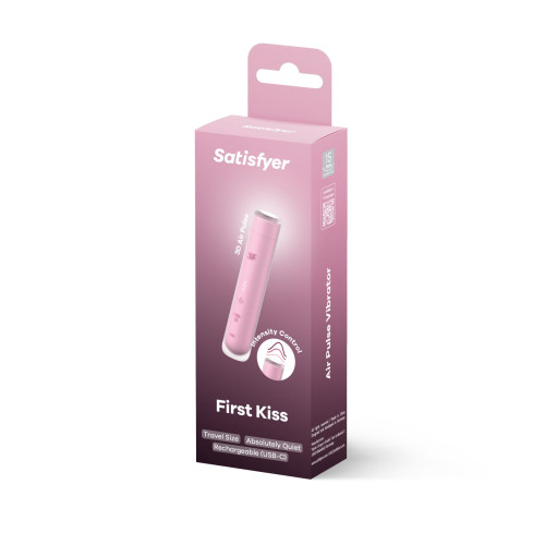 Вакуумный стимулятор Satisfyer First Kiss, технология 3D Air Pulse, 30 режимов, двойной силикон