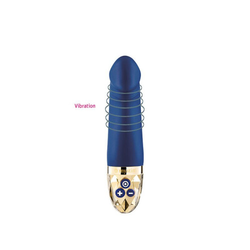 Вібратор Mystim Real Deal Neil Blue, потужний мотор, 8 режимів