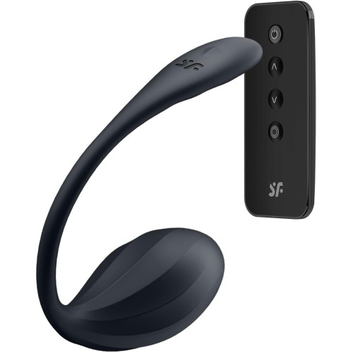 Вибро войте Satisfyer Ribbed Petal Connect App Black