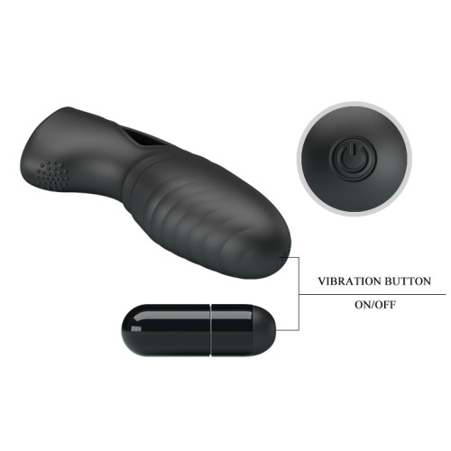 Насадка на палец Pretty Love Alan Finger Vibrator Black