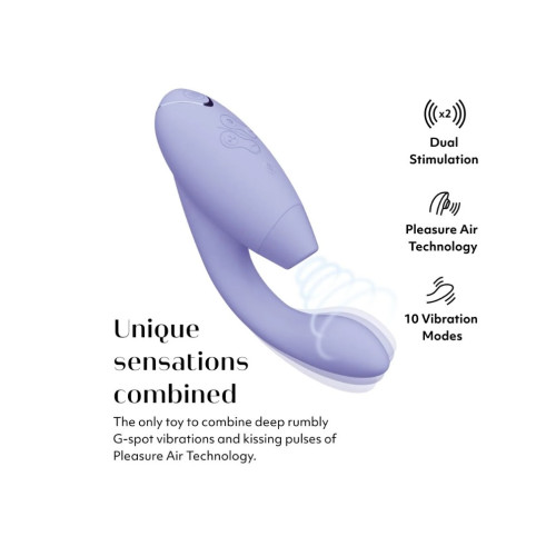 Инновационный бесконтактный вибратор-стимулятор Womanizer Duo 2 Lilac