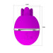 Клиторальный стимулятор Pretty Love Gemini Ball Purple