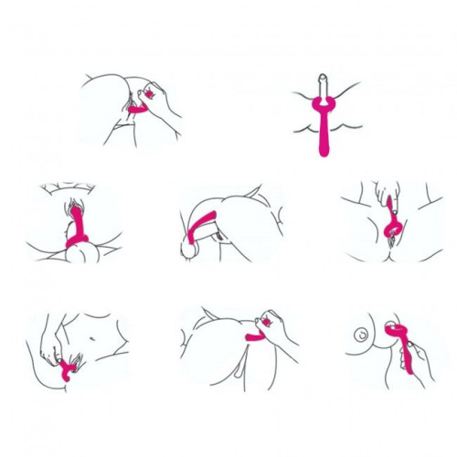 Вибратор для пар PLEASE ME - PLUM STAR с тремя моторами, гибкий