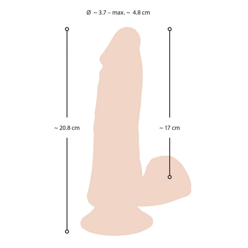 Вибратор Nature Skin Bendable RC Vibrator with Balls