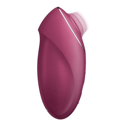Вибростимулятор-пульсатор Satisfyer Tap & Climax 1 Red, эффект постукивания пальцем, 2 мотора