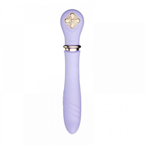 Вібромасажер-пульсатор із підігрівом Zalo Desire Фіолетовий