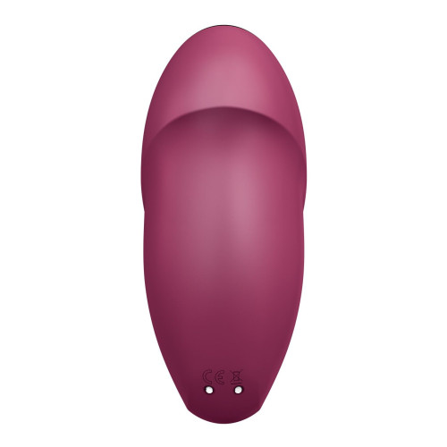 Вибростимулятор-пульсатор Satisfyer Tap & Climax 1 Red, эффект постукивания пальцем, 2 мотора