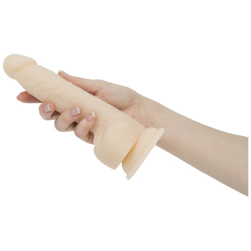 Фаллоимитатор с пульсацией Naked ADDICTION Dominic 9 Vanilla, пульт ДУ, диаметр 4,2 см