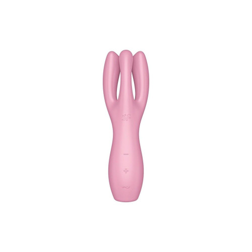Кліторальний вібратор Satisfyer Threesome 3 Pink з трьома пальчиками