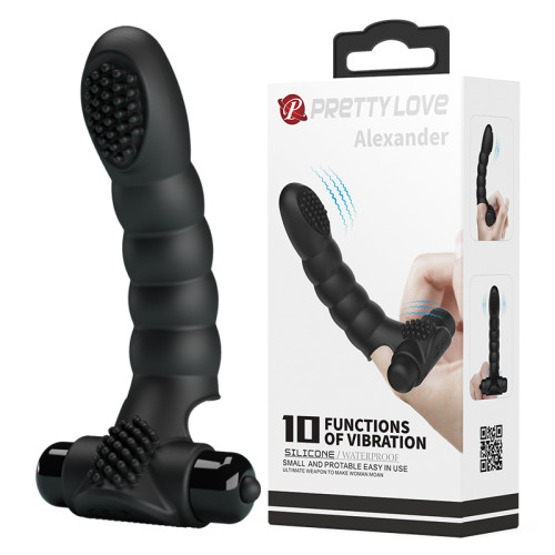Насадка на палець Pretty Love Alexander Finger Vibrator Black