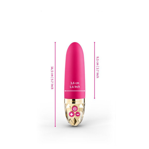 Вибратор Mystim Sleak Freak Pink, 8 режимов, внутренняя и внешняя стимуляция