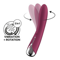 Вибратор точки G с вращением Satisfyer Spinning Vibe 1 Red, 2 мотора