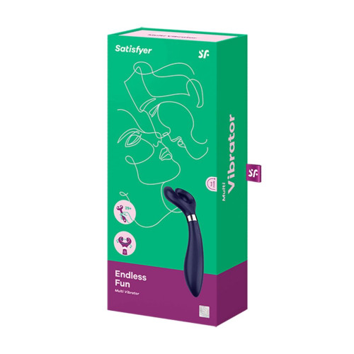 Вибратор для пар Satisfyer Endless Fun Blue, три мотора, многофункциональный