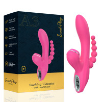 Вибратор Erospace Sweet Play Sucking Vibrator With Anal Beads A3