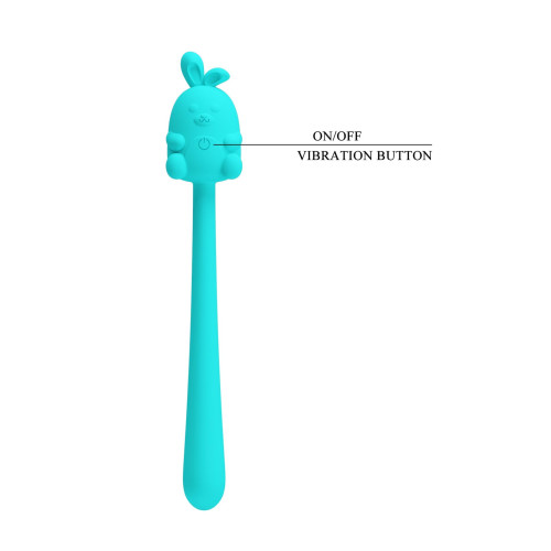 Вибратор Pretty Love Cute Bunny Turquoise, 7 vibration functions