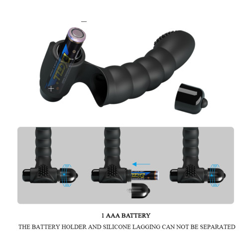 Насадка на палець Pretty Love Alexander Finger Vibrator Black