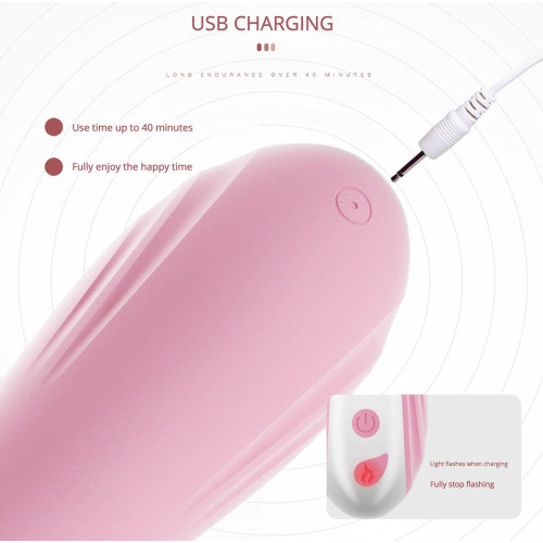 Вібратор B - Series Lyla Hannah USB Pink