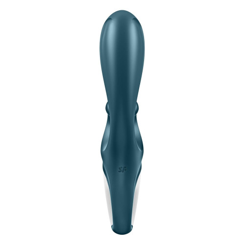 Смарт вибратор-кролик Satisfyer Hug Me Bluegrey, 2 мотора, диаметр 4,2см, широкая клиторальная часть