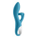 Вибратор-кролик с тройным отростком Satisfyer Embrace me Turquoise, 2 мотора, диаметр 3,6 см
