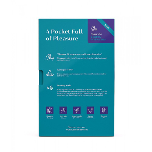 Вакуумний стимулятор клітора Womanizer Starlet 3 Turquoise