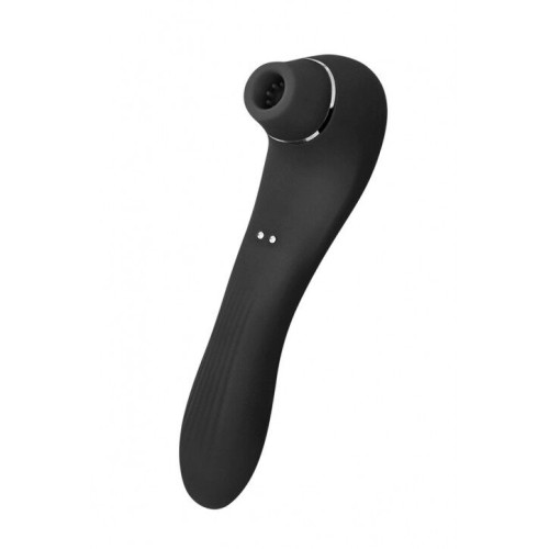 Вакуумный стимулятор с вибрацией Wooomy Smoooch Clitoral Suction & Vibration Black