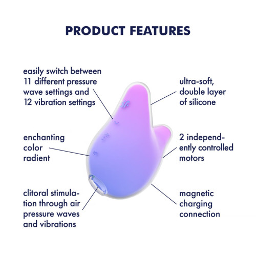 Вакуумный клиторальный стимулятор Satisfyer Mermaid Vibes Violet/Pink