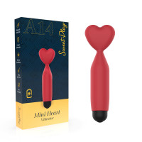 Мини-вибратор Erospace Sweet Play Mini Heart Vibrator A14