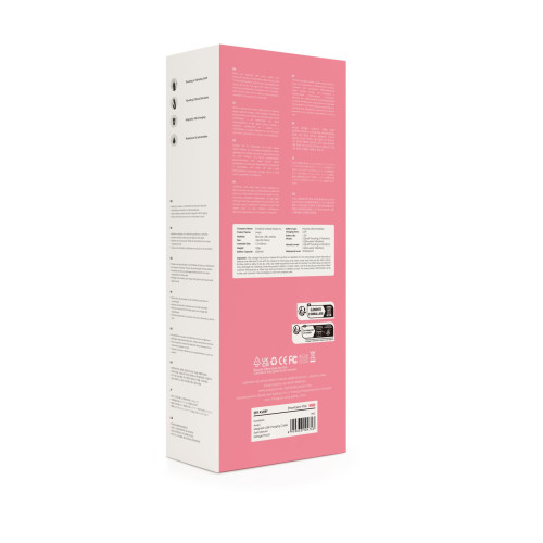 Вибратор-кролик Svakom Avery Strawberry Pink с движущимся стволом движение вперед-назад