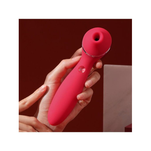 Вакуумний вібратор KisToy Polly Plus Червоний