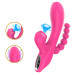 Вібратор Erospace Sweet Play Sucking Vibrator With Anal Beads A3