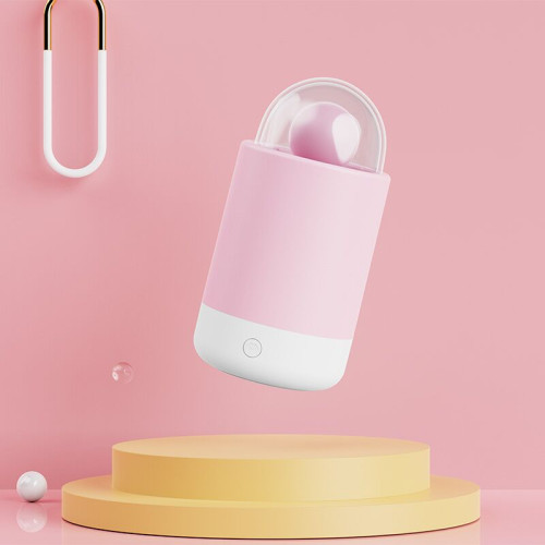 Вибратор-конфета на палочке KISTOY Pink Pop, зарядный кейс-ночник, 10 режимов вибрации