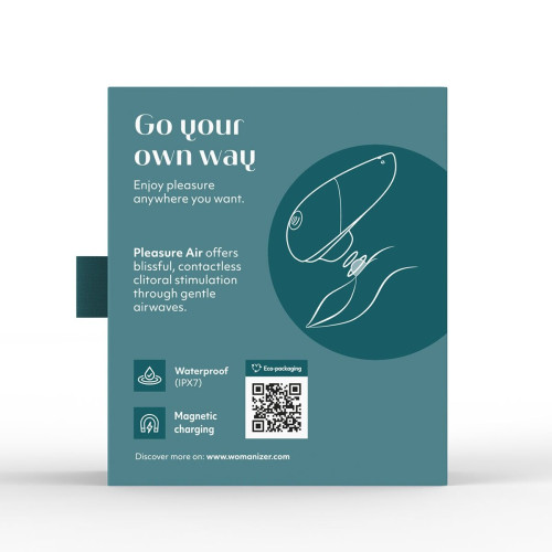 Вакуумний кліторальний стимулятор Womanizer Liberty 2 Dark Petrol, 8 режимів, магнітна кришечка