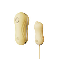 Набор 2в1 Zalo — UNICORN Yellow, виброяйцо + вакуумный стимулятор Набор 2в1 Zalo — UNICORN Yellow, виброяйцо + вакуумный стимулятор