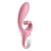 Смарт вибратор-кролик Satisfyer Hug Me Pink, 2 мотора, диаметр 4,2см, широкая клиторальная часть