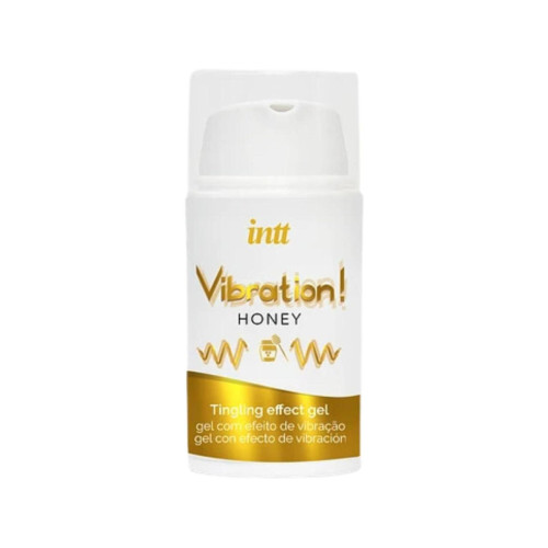 Жидкий вибратор Intt Vibration Honey (15 мл), густой гель, вкусный, действует до 30 минут