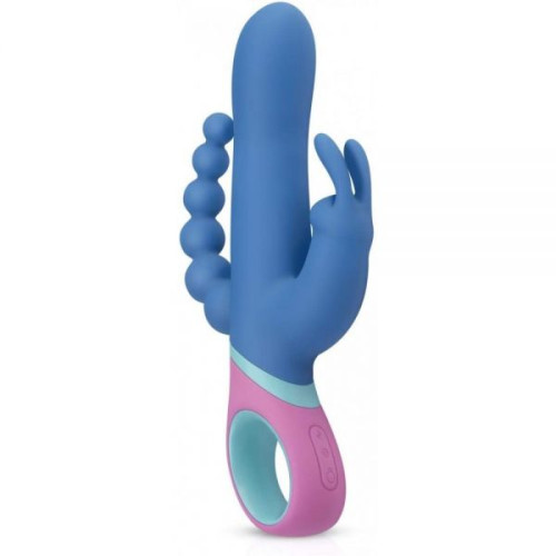 Вибромассажер тройной зайчик с вращающей головкой Pmv20 Vice