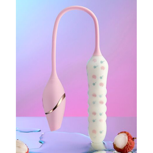 Пульсатор с вакуумным стимулятором KISTOY Cathy Plus на гибкой сцепке