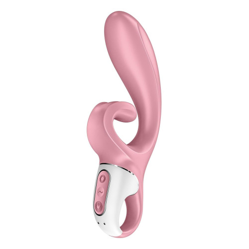 Смарт вибратор-кролик Satisfyer Hug Me Pink, 2 мотора, диаметр 4,2см, широкая клиторальная часть