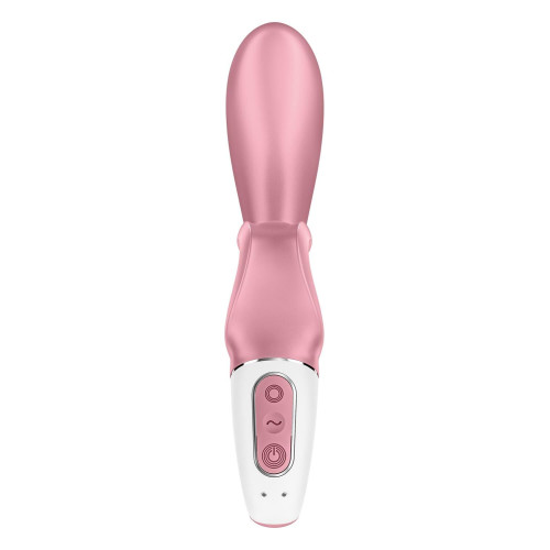 Смарт вибратор-кролик Satisfyer Hug Me Pink, 2 мотора, диаметр 4,2см, широкая клиторальная часть