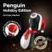 Вакуумный клиторальный стимулятор Satisfyer Penguin Holiday Edition в шапочке и шарфе