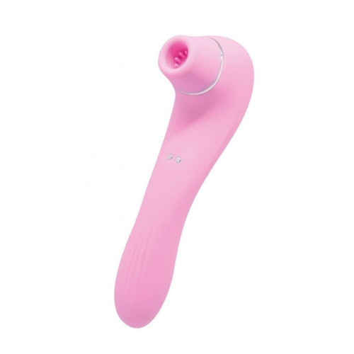 Вакуумный стимулятор с вибрацией Wooomy Smoooch Clitoral Suction & Vibration Pink