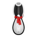 Вакуумный клиторальный стимулятор Satisfyer Penguin Holiday Edition в шапочке и шарфе