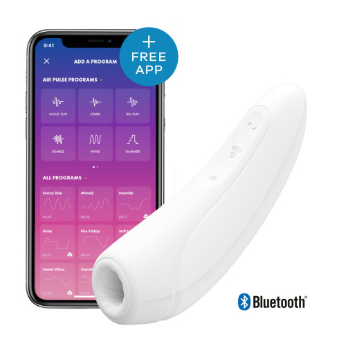 Вакуумний кліторальний стимулятор Satisfyer Curvy 1+ Білий
