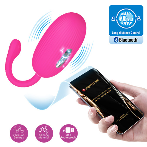 Виброяйцо Pretty Love Doreen Electric Shock Egg Fuchsia (App)