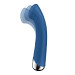 Вибратор с ротацией Satisfyer Spinning G-Spot 1 Blue, плоская площадка для стимуляции точки G
