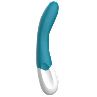 Вибратор точки G Liebe Bend It Rechargeable Ocean Blue, 10 режимов, очень мощный, гибкий ствол