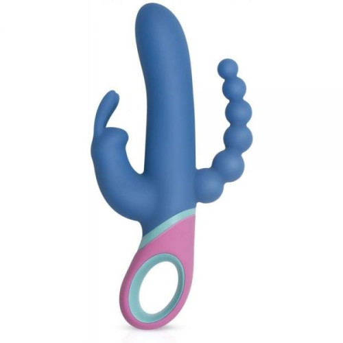 Вибромассажер тройной зайчик с вращающей головкой Pmv20 Vice