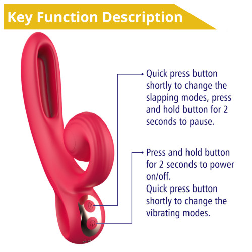 Вибратор Erospace Sweet Play Tongue Flipping Vibrator A4